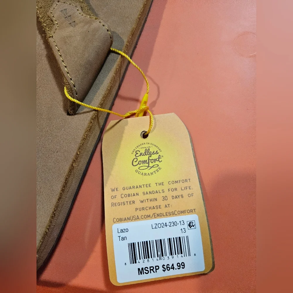 Cobian CAMPO DEL SOL Mens Lazo Sandals: TAN: NEW WITH TAGS: SIZE 13